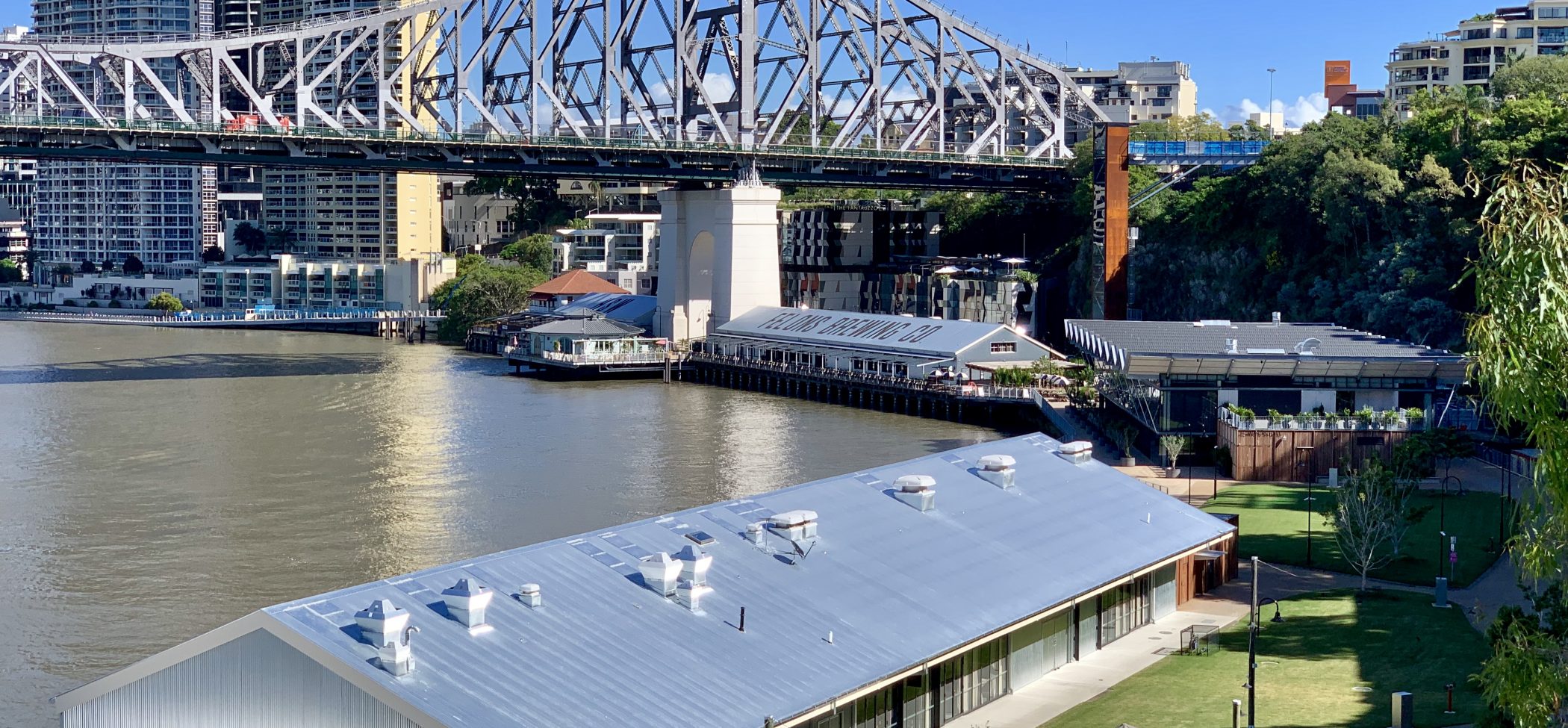 Howard Smith Wharves with Storey Bridge in the background