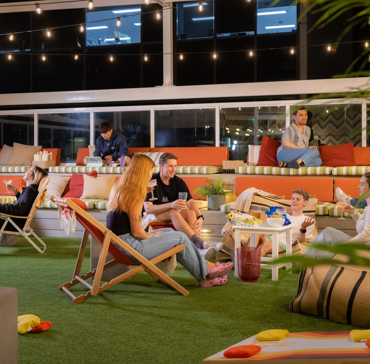 Chill out at the Rooftop Lounge 